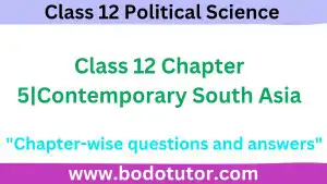 ASSEB Class 12 Chapter 5|Contemporary South Asia