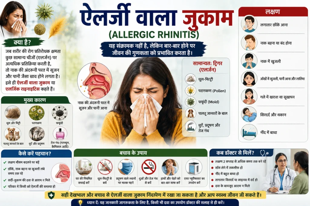 ऐलर्जी वाला जुकाम (Allergic Rhinitis)